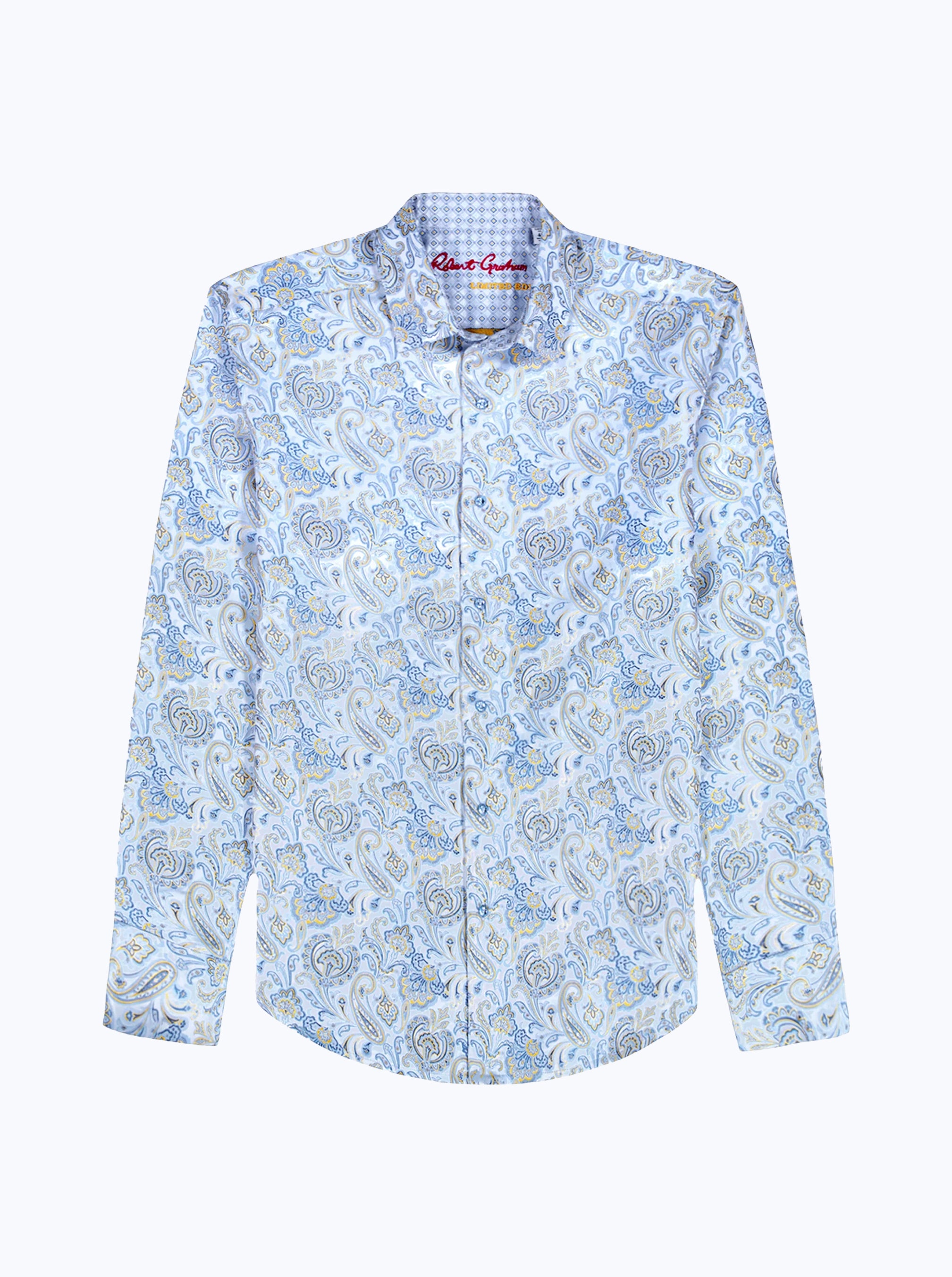 LIMITED EDITION MONACO SUMMER LONG SLEEVE BUTTON DOWN SHIRT