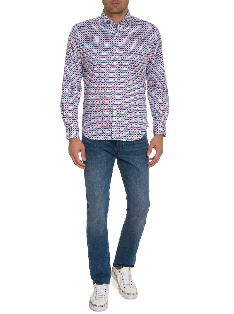 SANDERS LONG SLEEVE BUTTON DOWN SHIRT