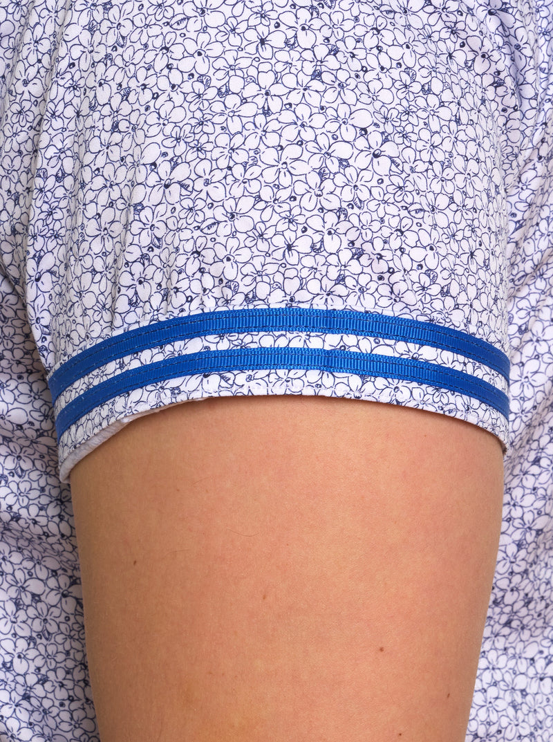 BELL FLOWER SHORT SLEEVE BUTTON DOWN SHIRT