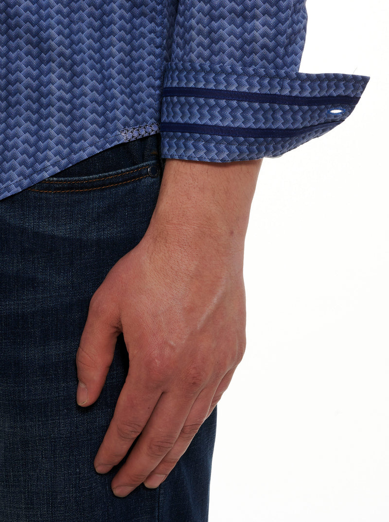 DOMENIC LONG SLEEVE BUTTON DOWN SHIRT