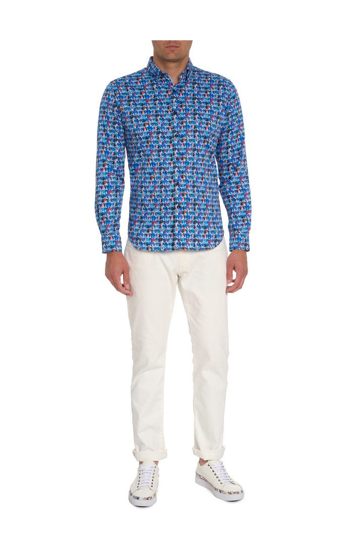 MASPETH LONG SLEEVE BUTTON DOWN SHIRT