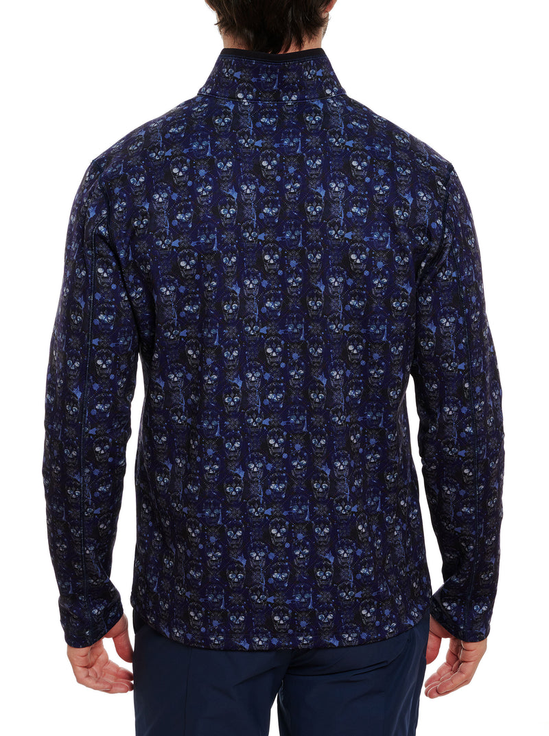CUTTING EDGE FLEECE ZIP NECK SWEATER