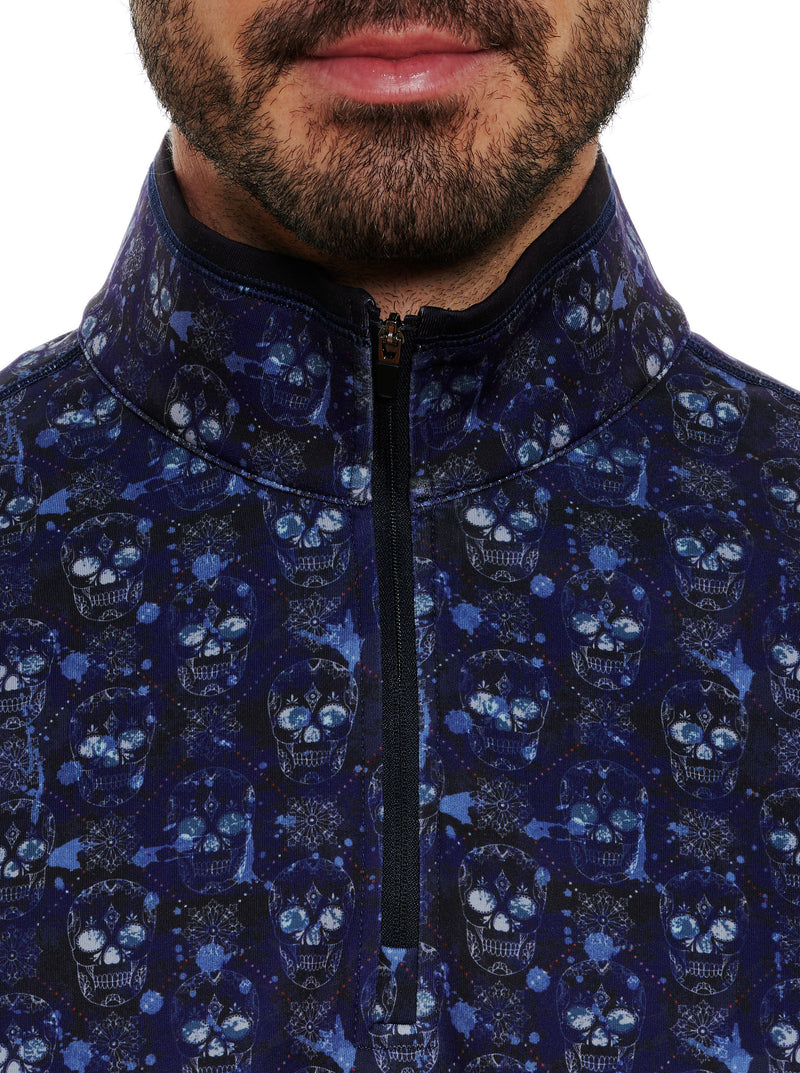 CUTTING EDGE FLEECE ZIP NECK SWEATER