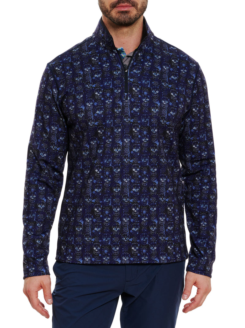 CUTTING EDGE FLEECE ZIP NECK SWEATER