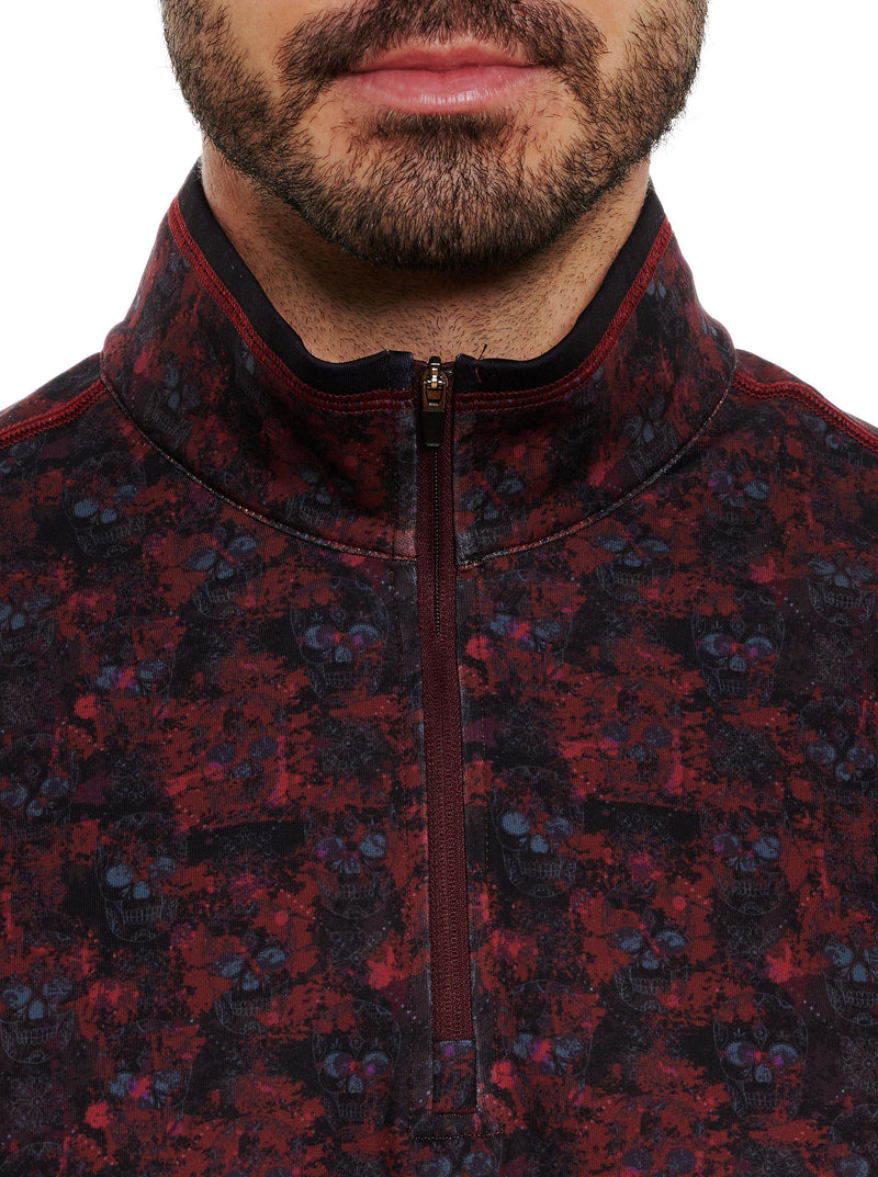 CUTTING EDGE FLEECE ZIP NECK SWEATER