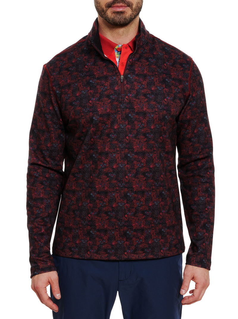 CUTTING EDGE FLEECE ZIP NECK SWEATER