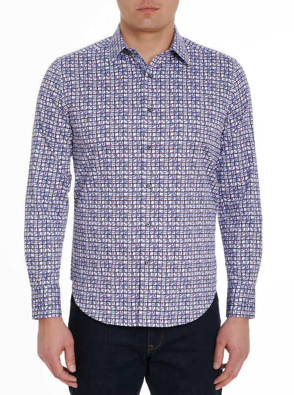PICTOGRAM LONG SLEEVE BUTTON DOWN SHIRT