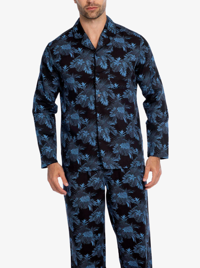 PJ PANT LEAF PRINTED