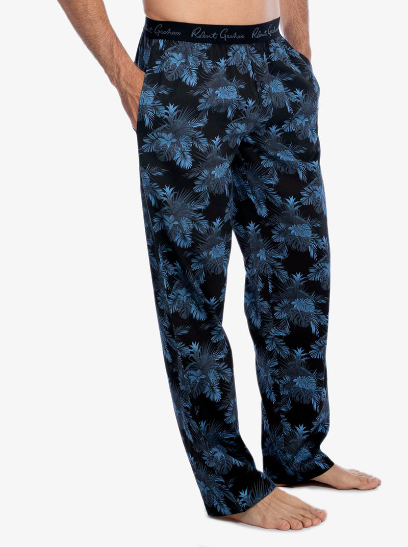 PJ PANT LEAF PRINTED