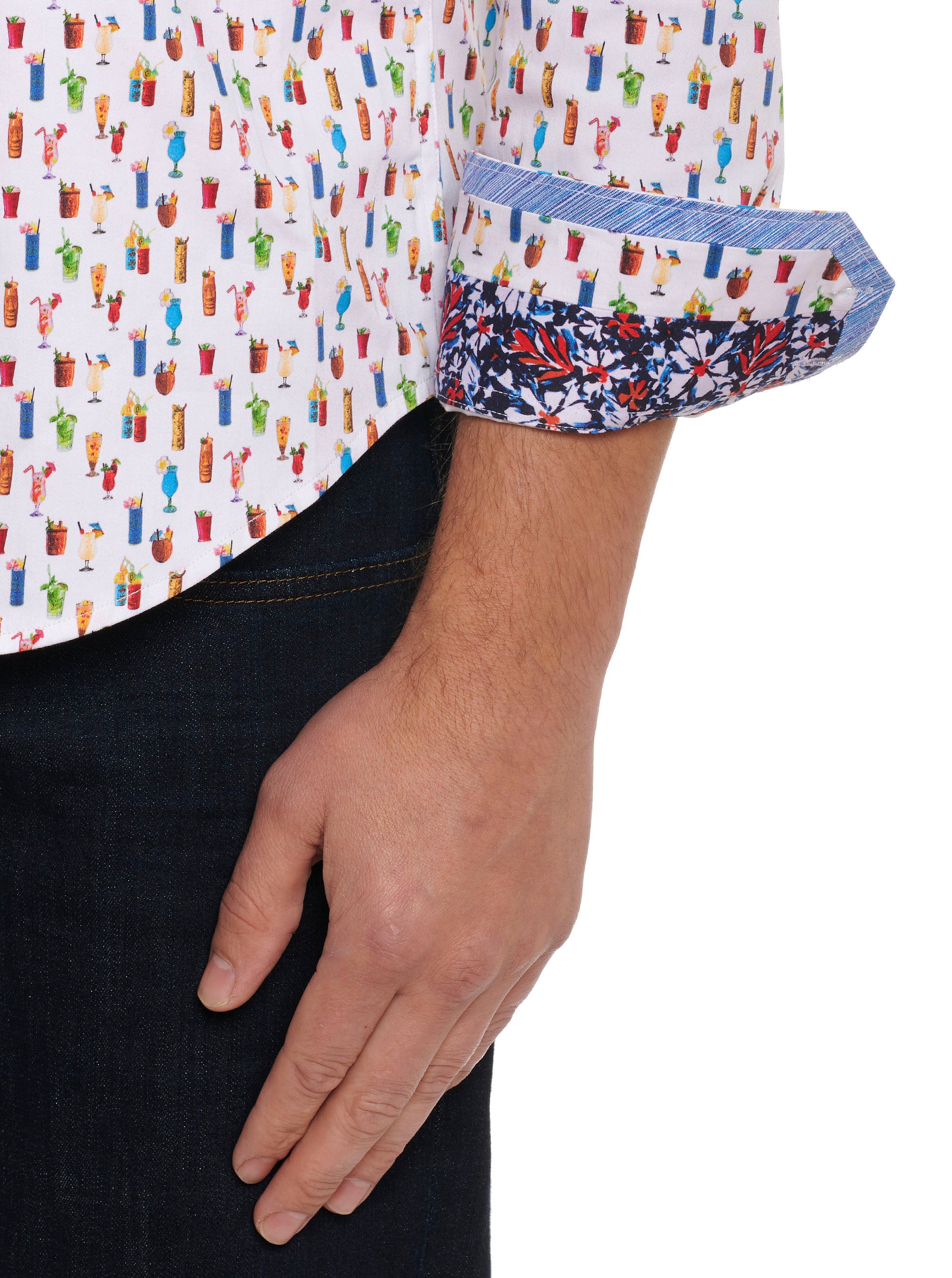 CORAL BREWS LONG SLEEVE BUTTON DOWN SHIRT BIG