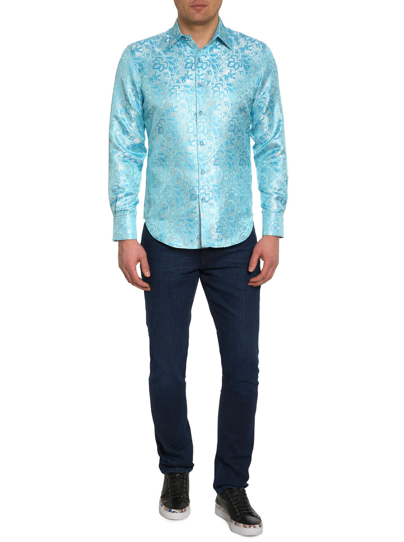 LIMITED EDITION THE BLUE EYES LONG SLEEVE BUTTON DOWN SHIRT