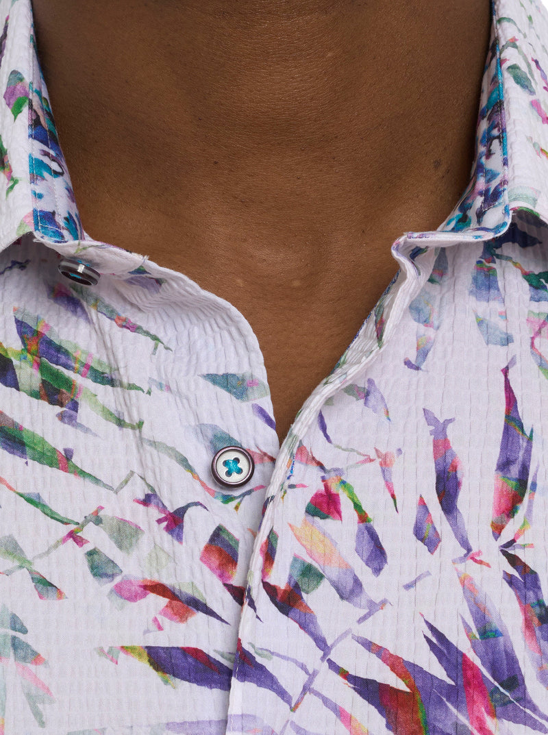 THE ROXY SHORT SLEEVE BUTTON DOWN SHIRT