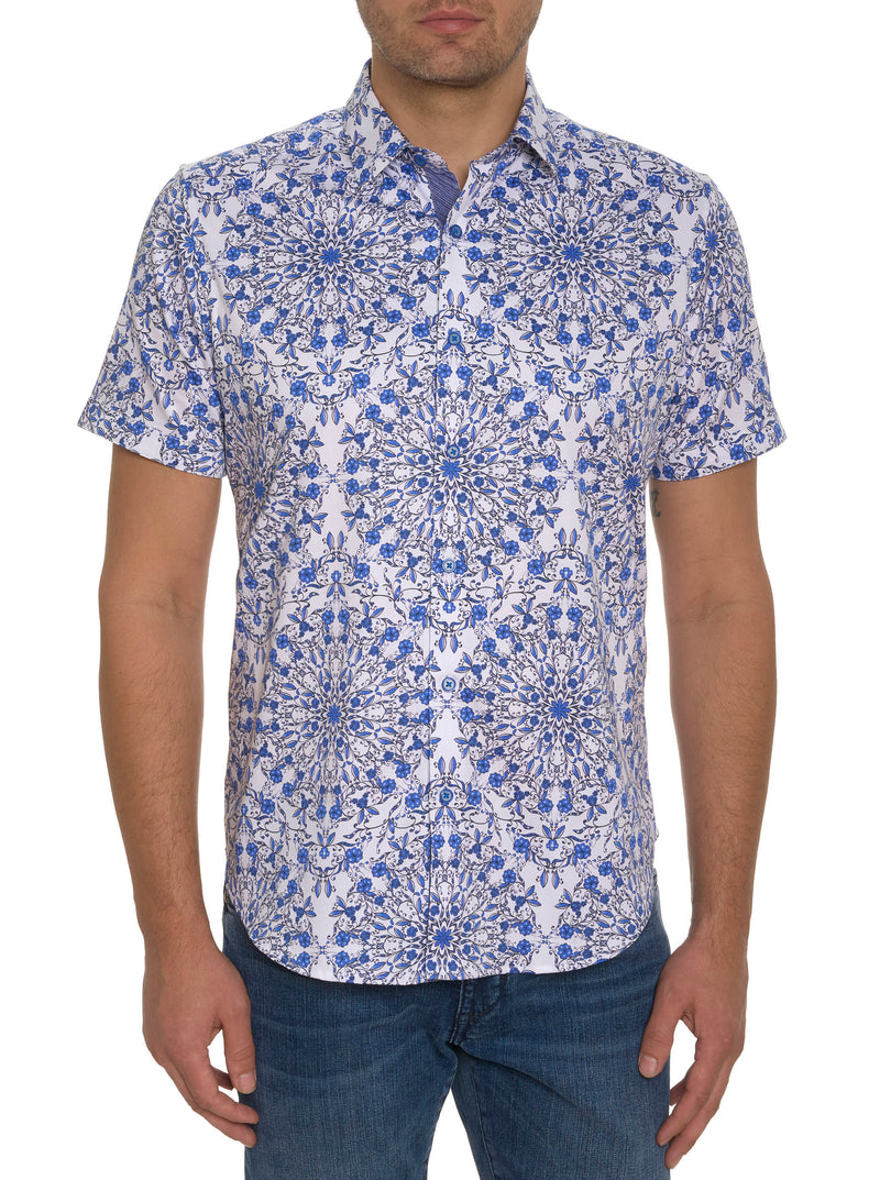 ANDAZ SHORT SLEEVE BUTTON DOWN SHIRT