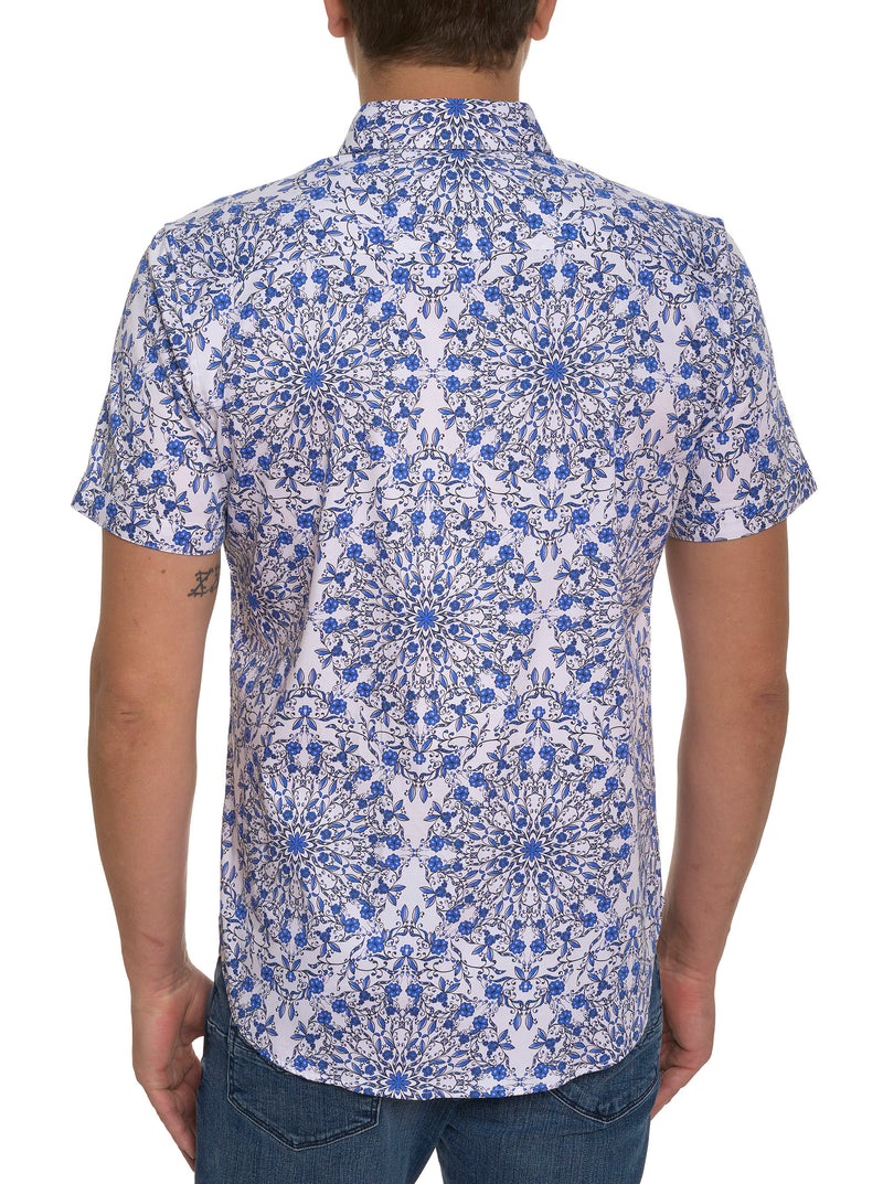 ANDAZ SHORT SLEEVE BUTTON DOWN SHIRT