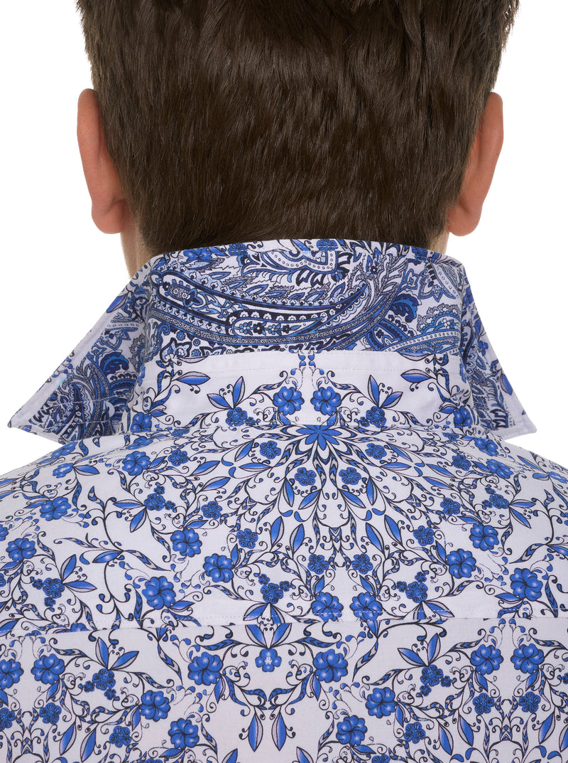 ANDAZ SHORT SLEEVE BUTTON DOWN SHIRT