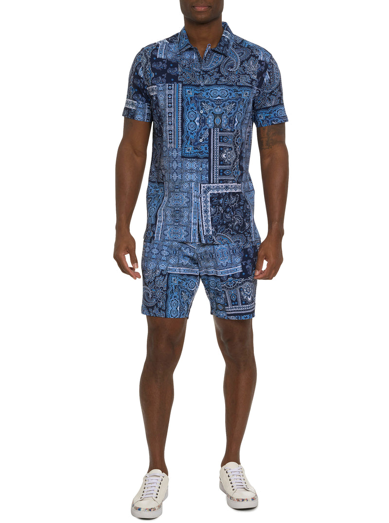 THE GOTHAM SHORT SLEEVE BUTTON DOWN SHIRT