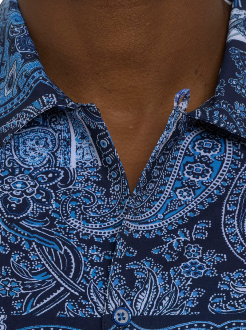 THE GOTHAM SHORT SLEEVE BUTTON DOWN SHIRT