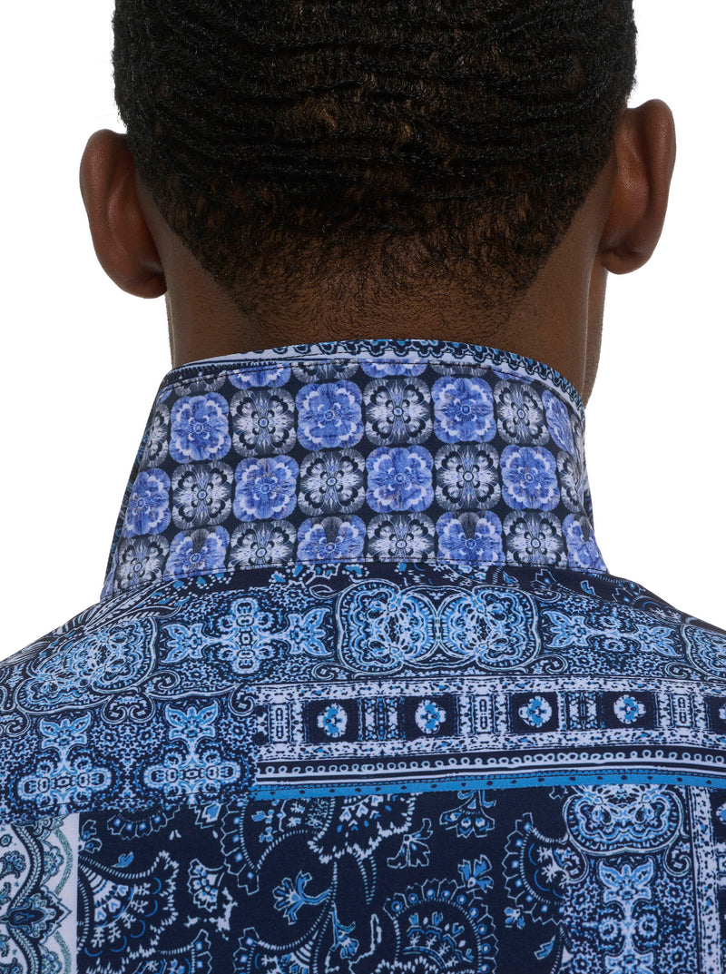 THE GOTHAM SHORT SLEEVE BUTTON DOWN SHIRT