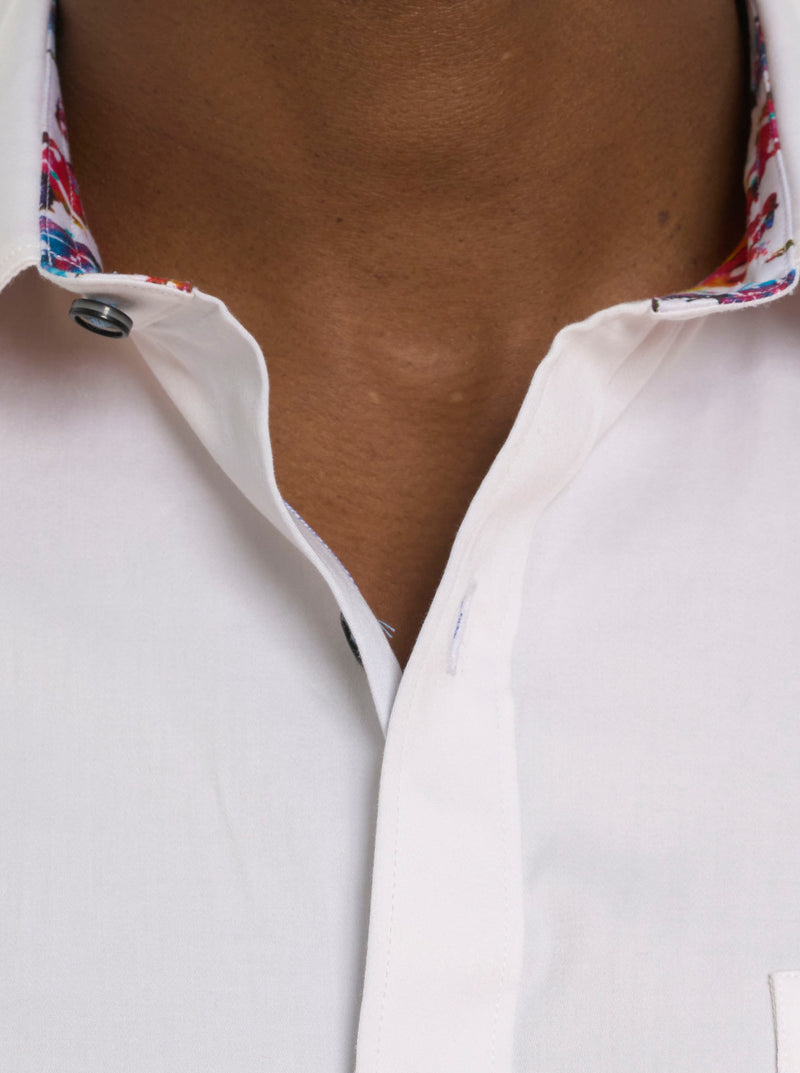 SPLASHDOWN SHORT SLEEVE BUTTON DOWN SHIRT TALL