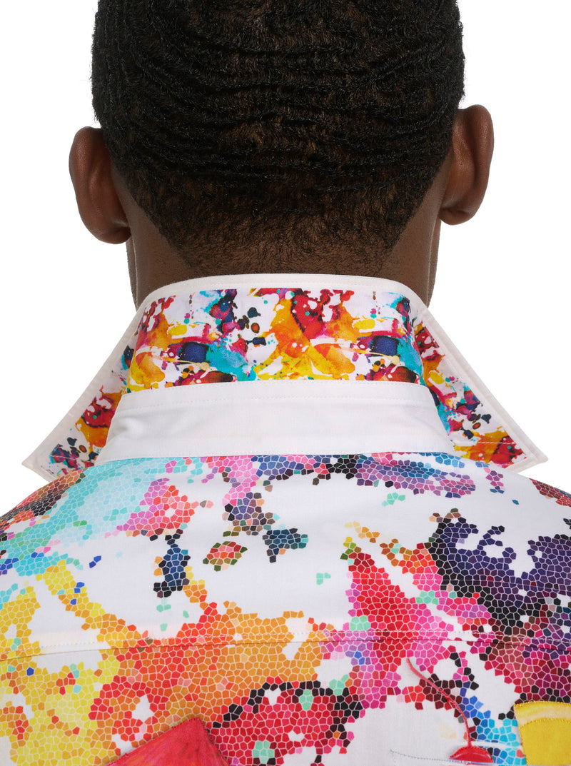 SPLASHDOWN SHORT SLEEVE BUTTON DOWN SHIRT TALL