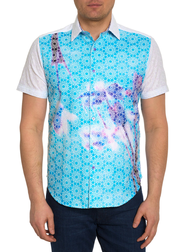 LIMITED EDITION THE IRIS SHORT SLEEVE BUTTON DOWN SHIRT