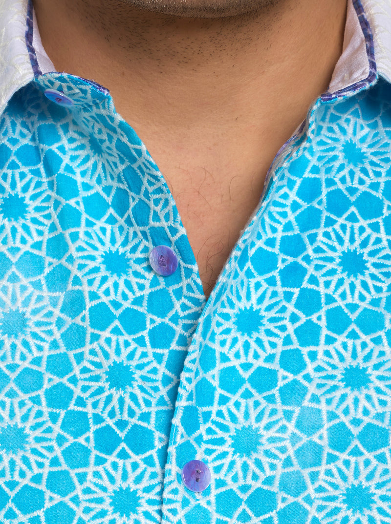 LIMITED EDITION THE IRIS SHORT SLEEVE BUTTON DOWN SHIRT