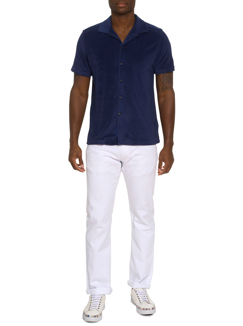 CABANA BOY SHORT SLEEVE KNIT SHIRT