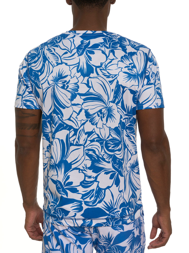 BEACH HIBISCUS PERFORMANCE GRAPHIC T-SHIRT