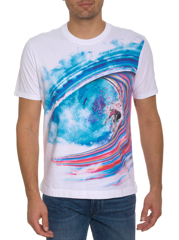 AERIAL SKULL GRAPHIC T-SHIRT