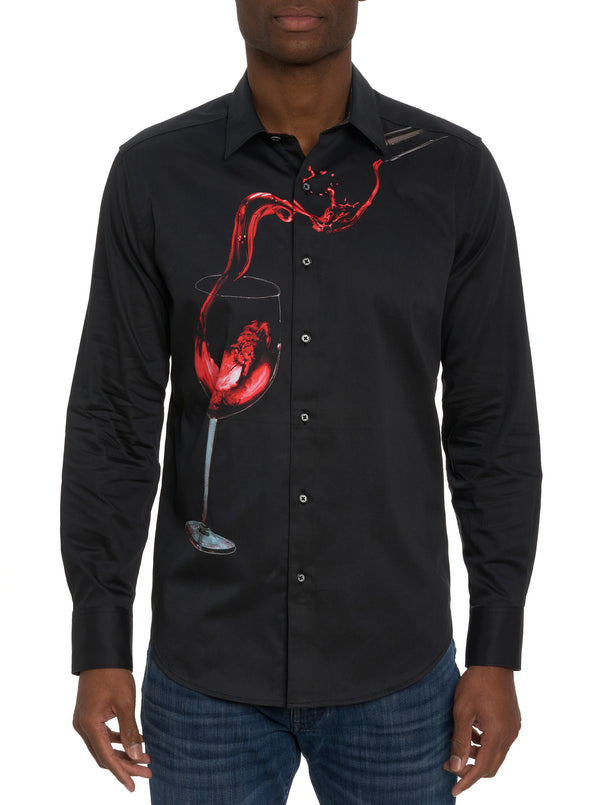 PINOT NOIR 3 LONG SLEEVE BUTTON DOWN SHIRT