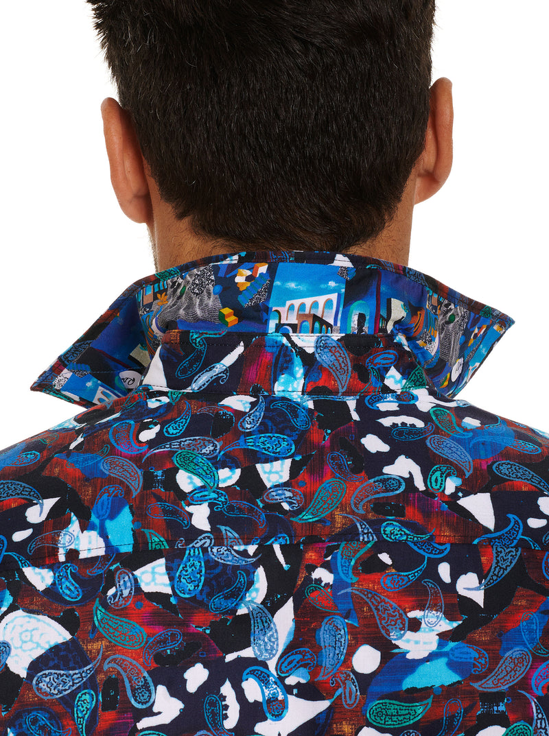 DPM LONG SLEEVE BUTTON DOWN SHIRT