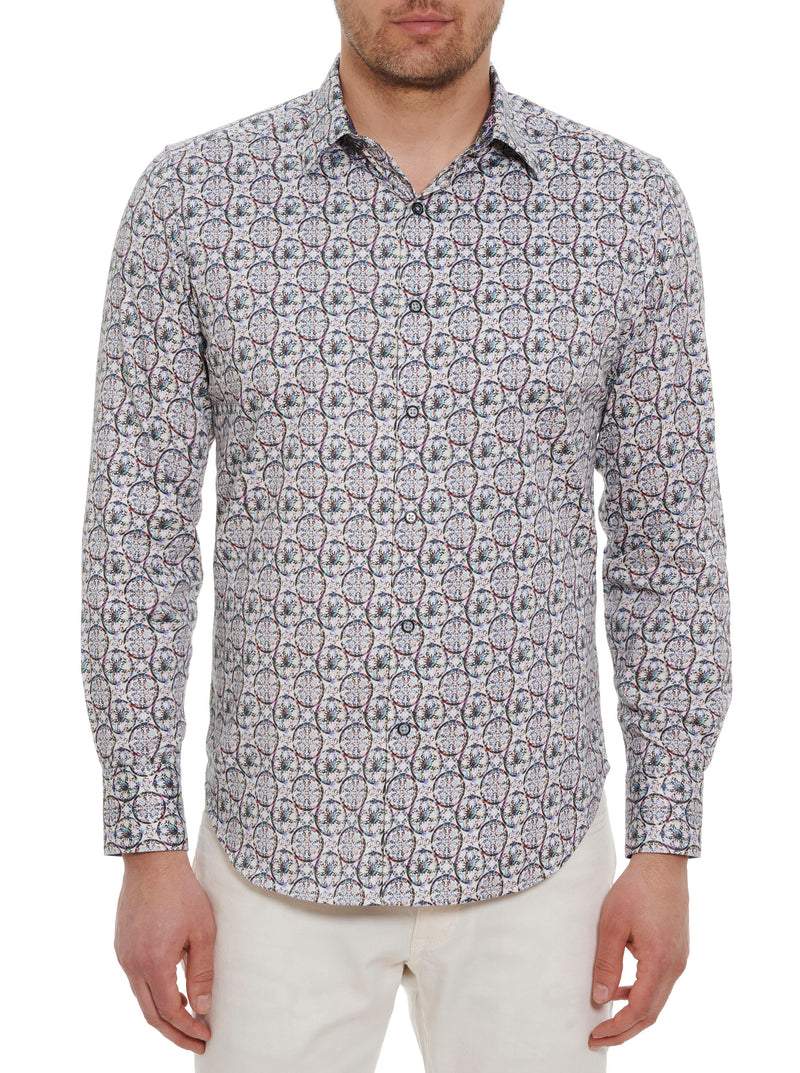 SUNDIAL LONG SLEEVE BUTTON DOWN SHIRT