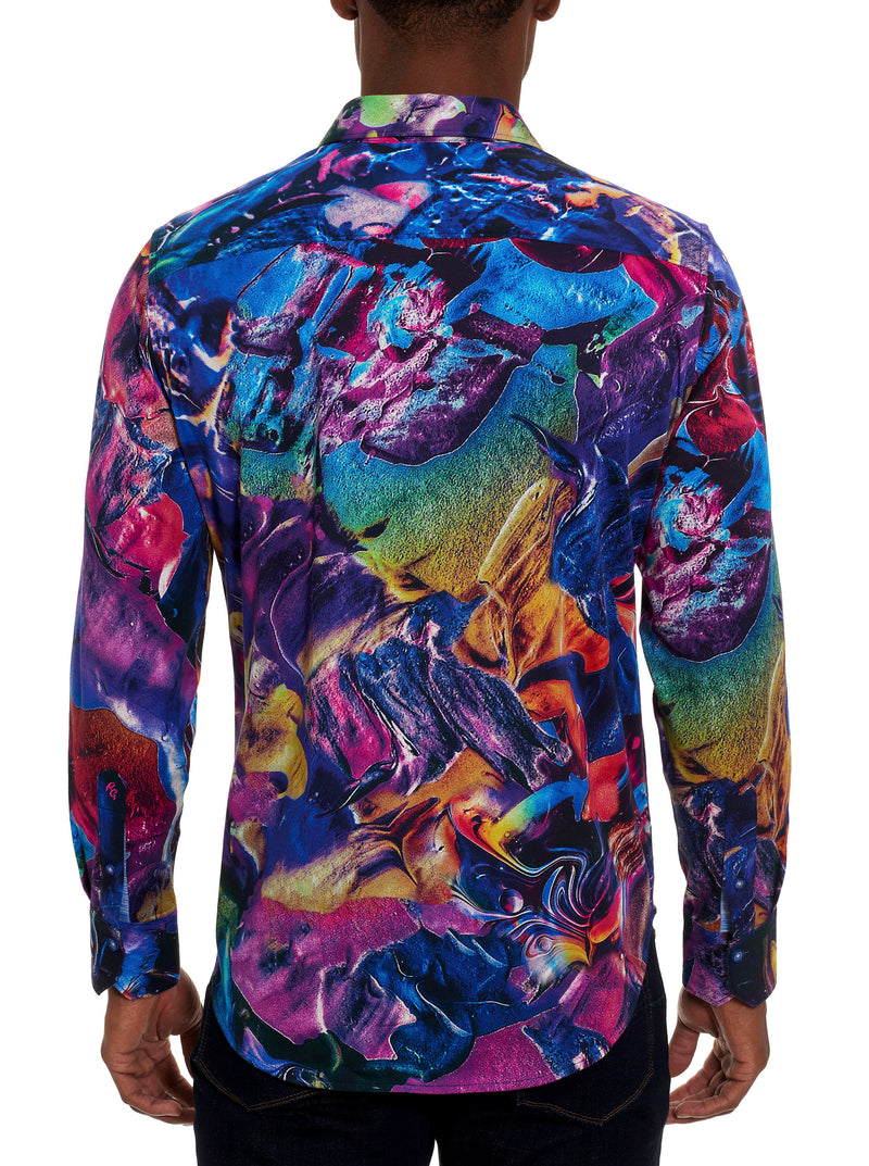 QUASAR LONG SLEEVE BUTTON DOWN SHIRT