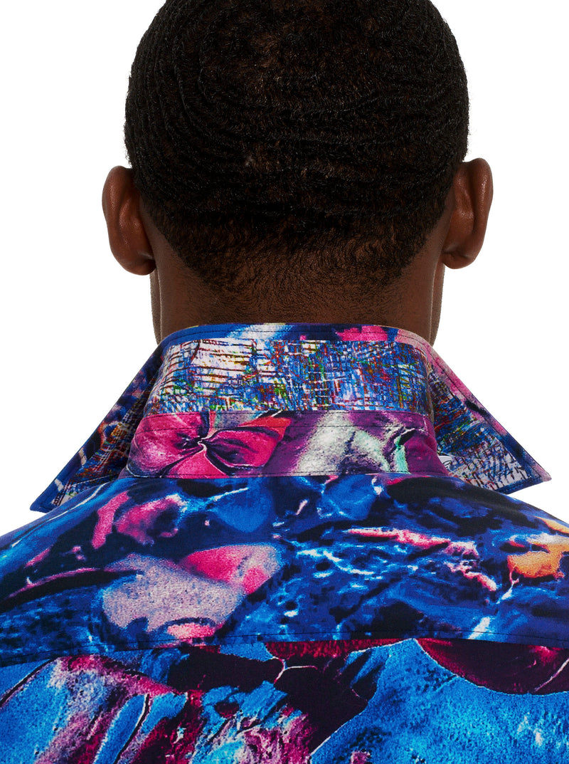 QUASAR LONG SLEEVE BUTTON DOWN SHIRT