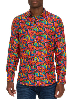LIMITED EDITION INTERWOVEN NEON LONG SLEEVE BUTTON DOWN SHIRT BIG
