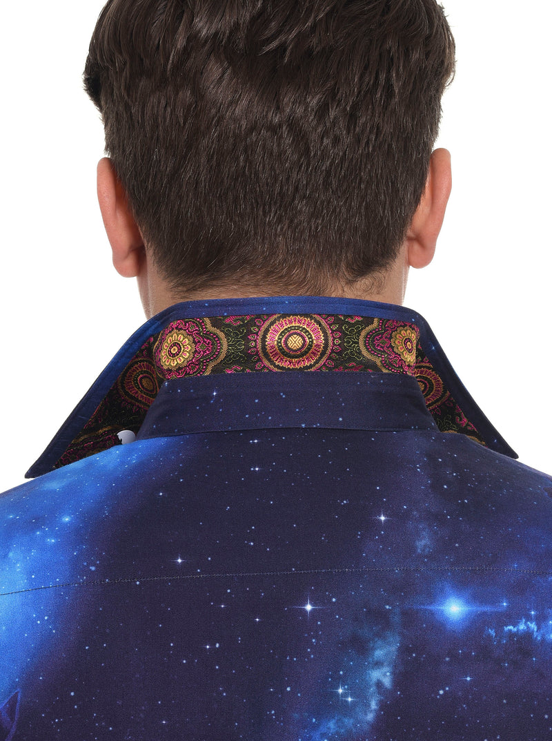LIMITED EDITION COSMIC GARDEN LONG SLEEVE BUTTON DOWN SHIRT BIG
