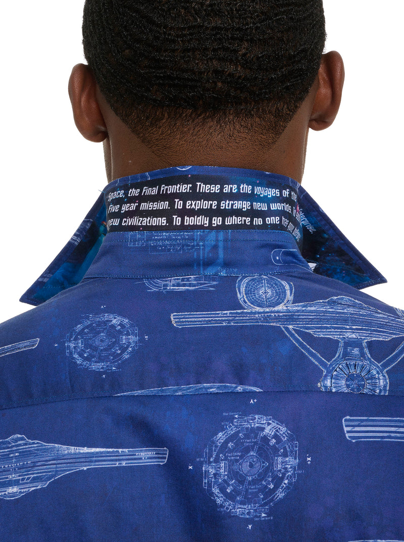 BLUEPRINT LONG SLEEVE BUTTON DOWN SHIRT