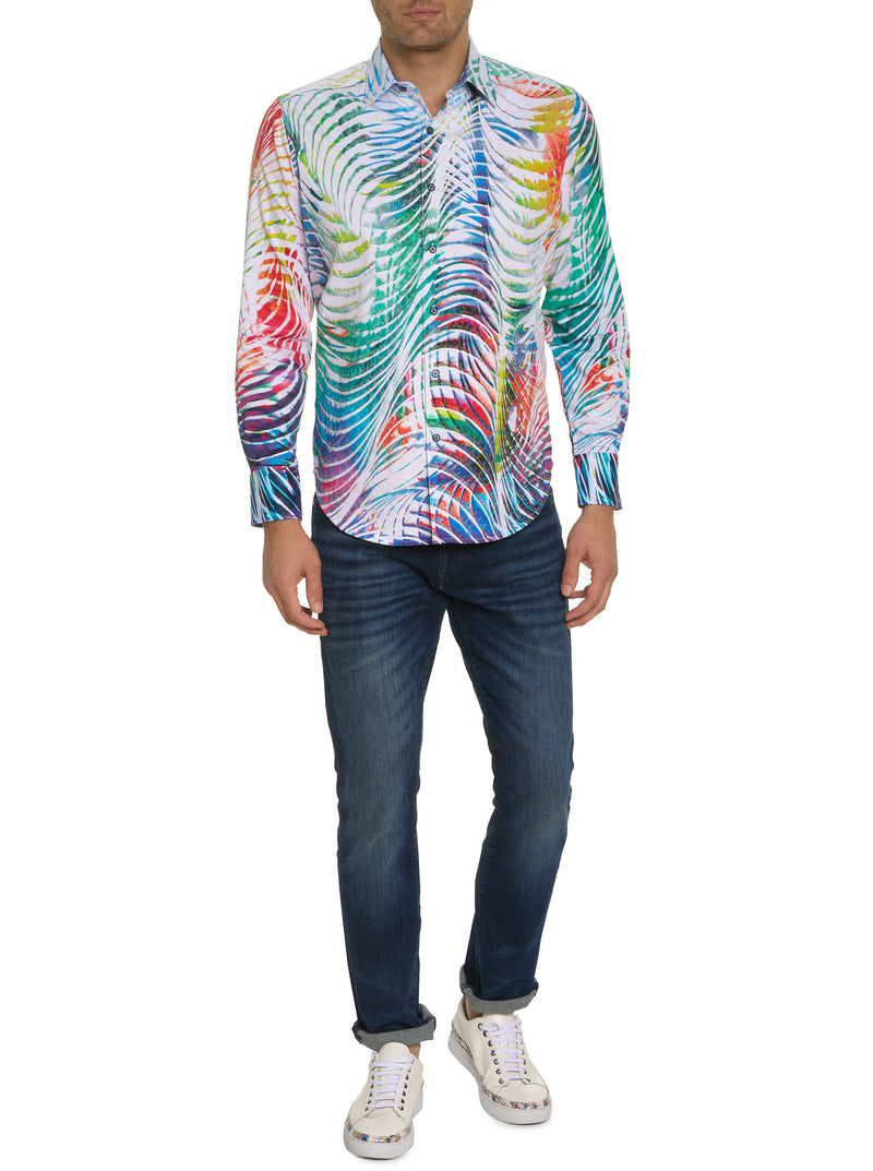 DANCETERIA LONG SLEEVE BUTTON DOWN SHIRT