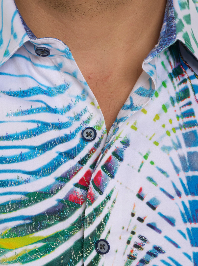 DANCETERIA LONG SLEEVE BUTTON DOWN SHIRT