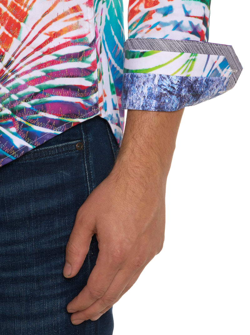 DANCETERIA LONG SLEEVE BUTTON DOWN SHIRT