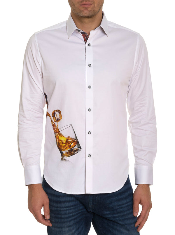 ON THE ROCKS LONG SLEEVE BUTTON DOWN SHIRT