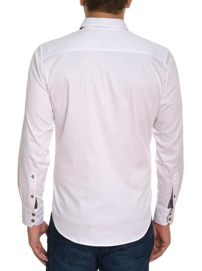 ON THE ROCKS LONG SLEEVE BUTTON DOWN SHIRT