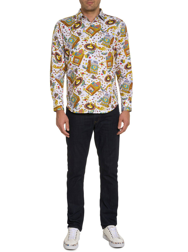 LIMITED EDITION MIKEY ROX LONG SLEEVE BUTTON DOWN SHIRT BIG