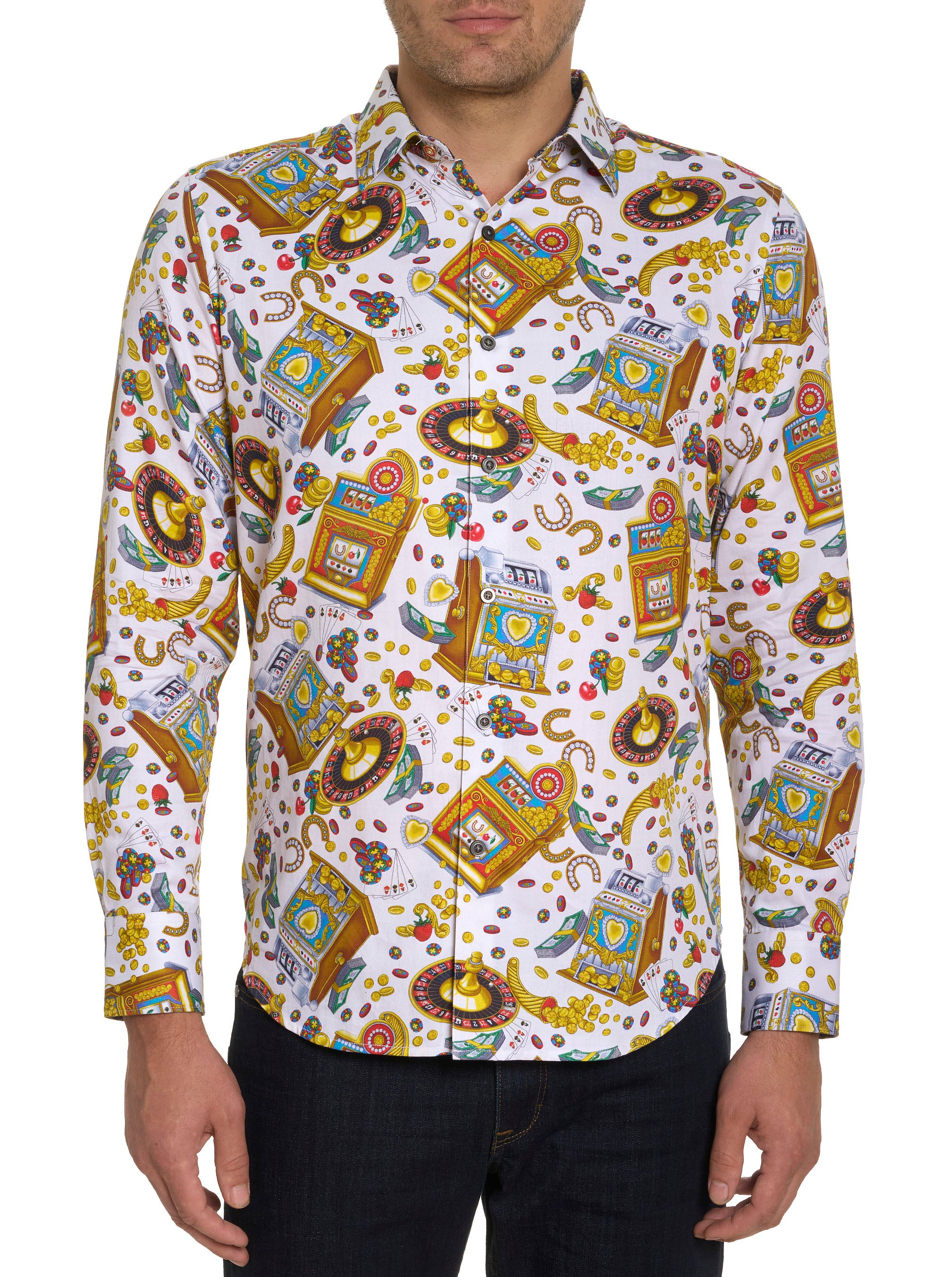 LIMITED EDITION MIKEY ROX LONG SLEEVE BUTTON DOWN SHIRT