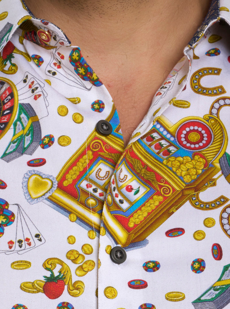 LIMITED EDITION MIKEY ROX LONG SLEEVE BUTTON DOWN SHIRT BIG
