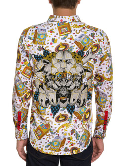 LIMITED EDITION MIKEY ROX LONG SLEEVE BUTTON DOWN SHIRT