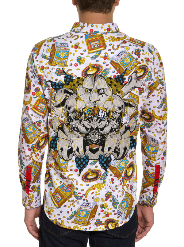 LIMITED EDITION MIKEY ROX LONG SLEEVE BUTTON DOWN SHIRT TALL