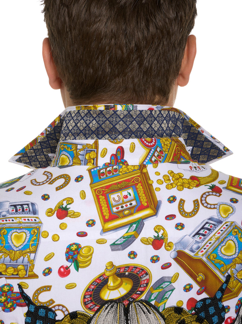 LIMITED EDITION MIKEY ROX LONG SLEEVE BUTTON DOWN SHIRT BIG