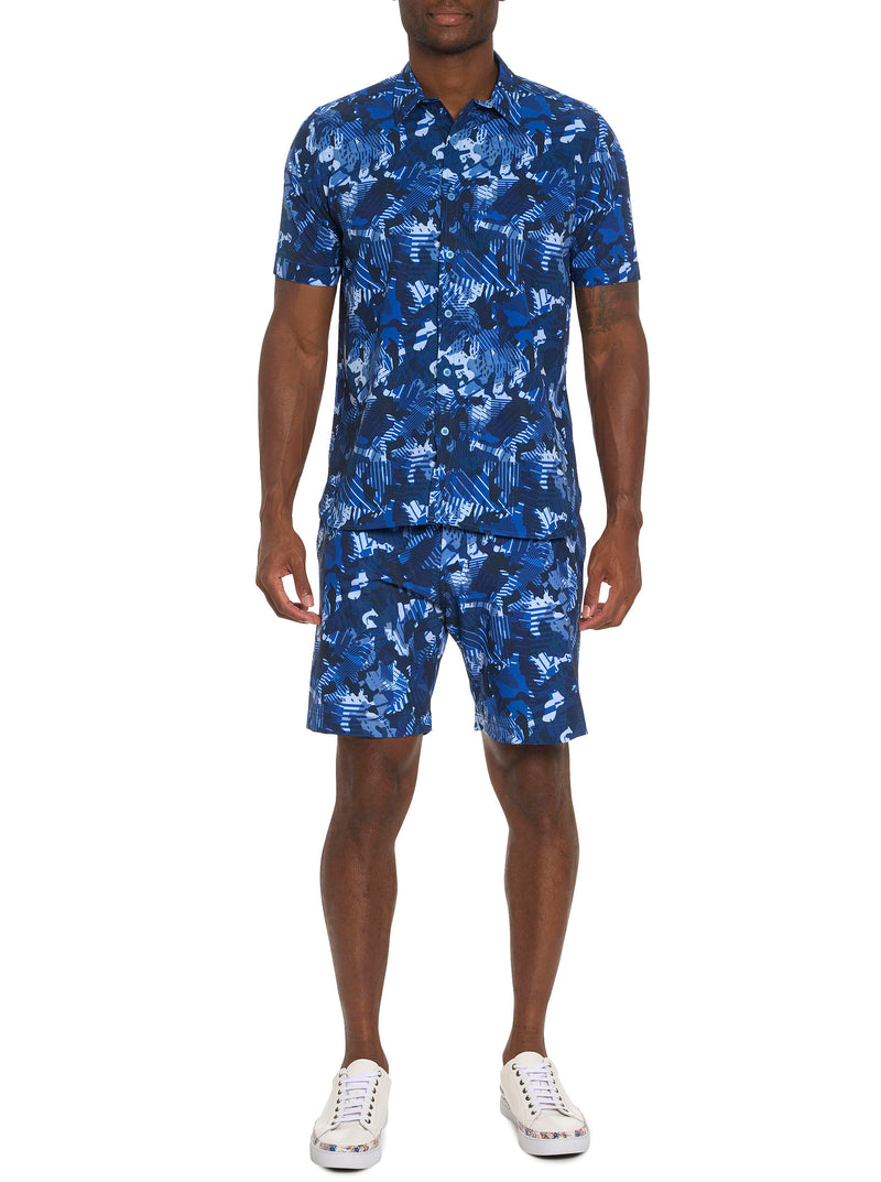 BLUES CLUB PERFORMANCE SHORT SLEEVE BUTTON DOWN SHIRT