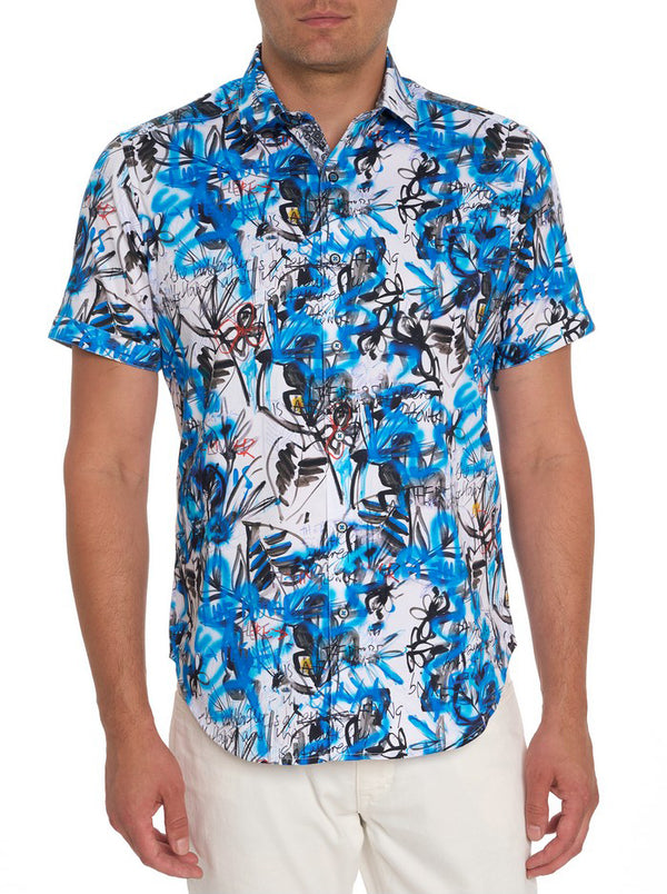 SPICOLI SHORT SLEEVE BUTTON DOWN SHIRT BIG